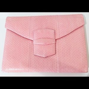 Oscar de la Renta Pink Clutch